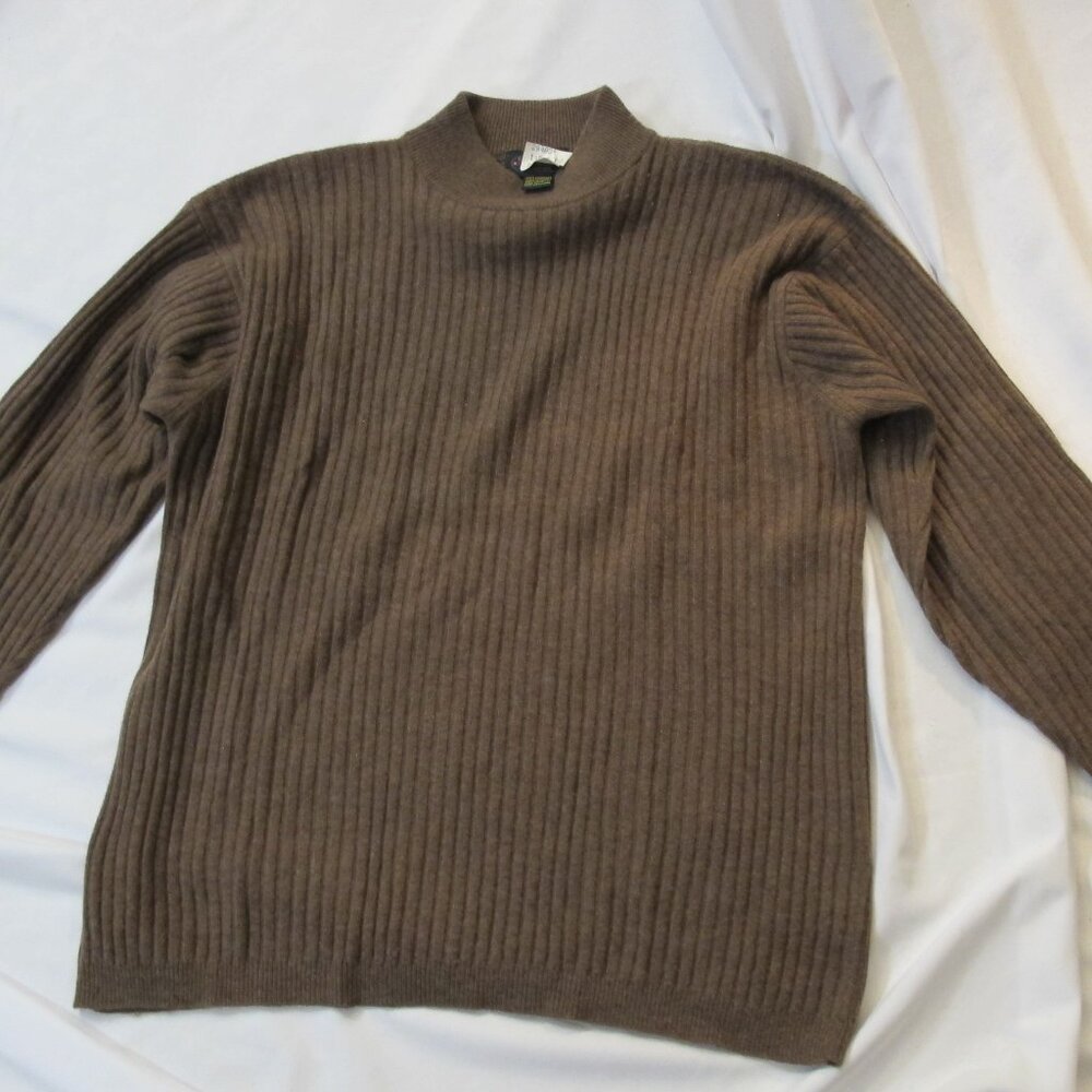 Charter Club brown cashmere sweater L